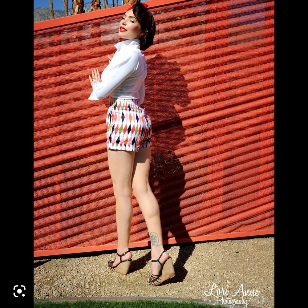 Pin Up Girl Clothing Harlequinn Shorts 2X